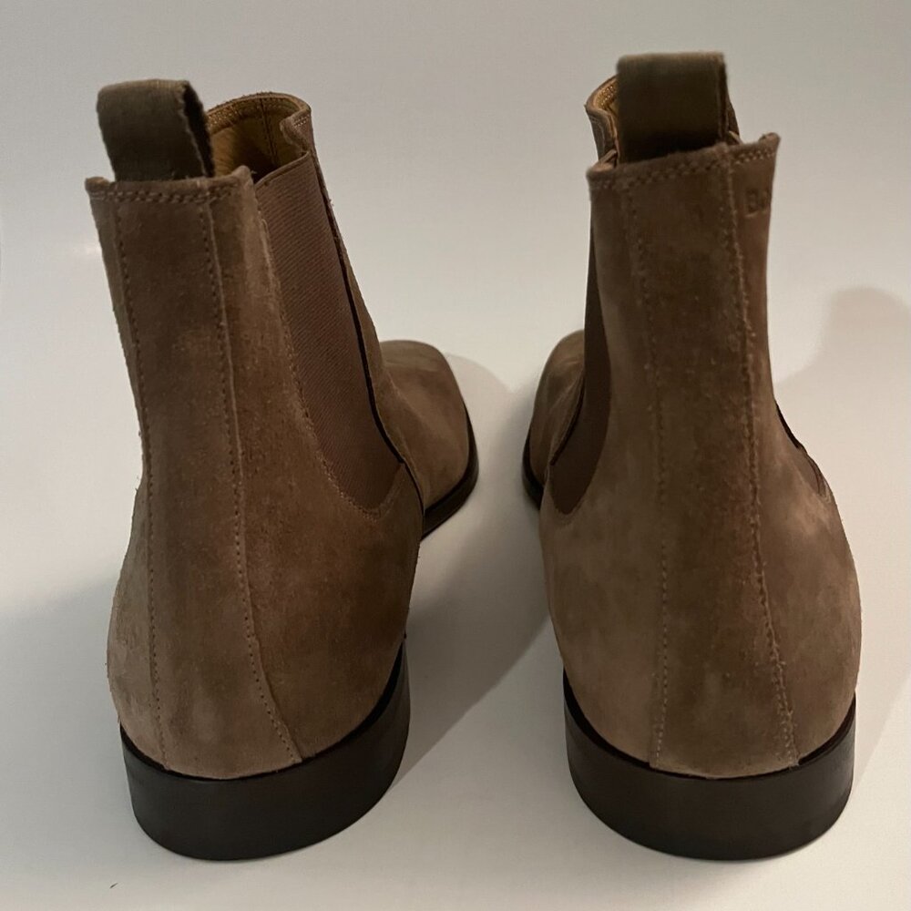 Boss Lisbon Pull On Chelsea Boots 12 Beige Taupe View 4